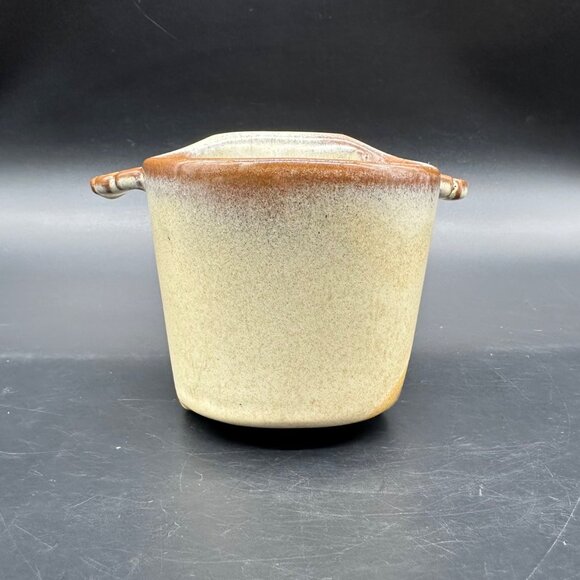 Vintage Frankoma Pottery Double Herb Pot Planter Shell Pen Holder USA Retro - Picture 3 of 14